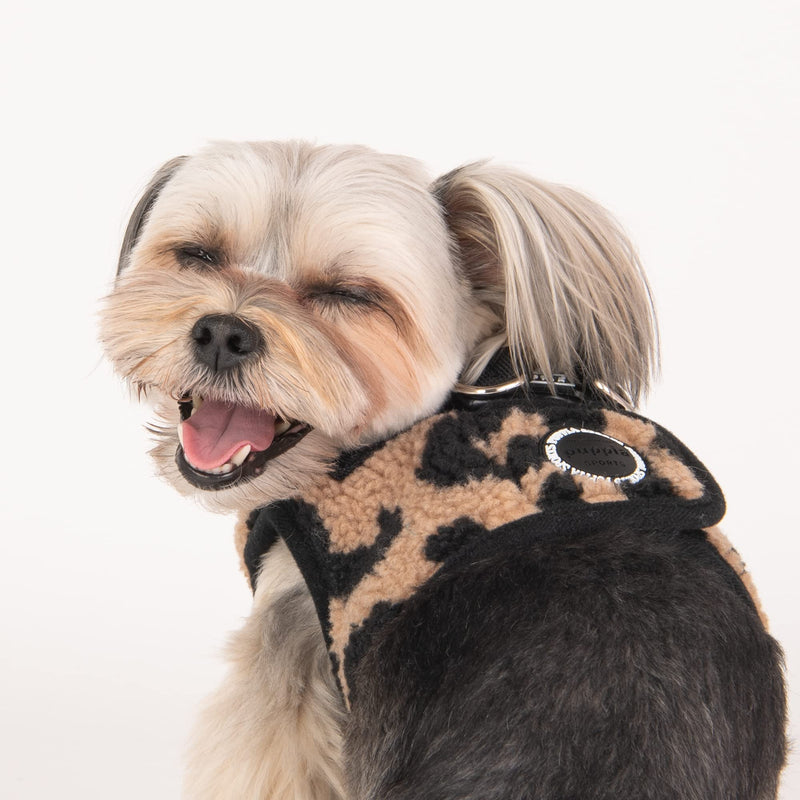 PUPPIA Serval Vest Harness Winter Dog Harness (Step-in) Small BEIGE - PawsPlanet Australia