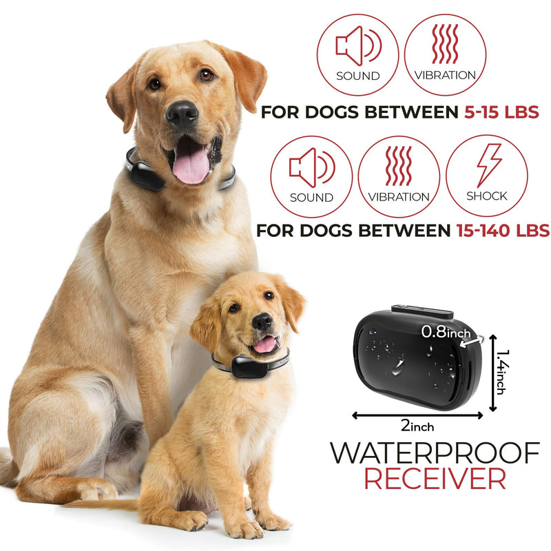 Small Size Dog Training Collar with Remote - Perfect for Small Dogs 5-15lbs - Waterproof & 1000 Feet Range - PawsPlanet Australia