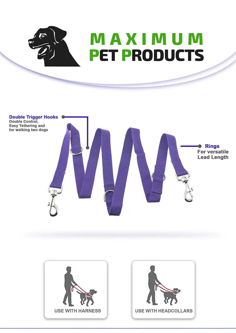 Maximum Pet Products Police style dog training lead 6ft Multiple colours (Baby pink) Baby pink - PawsPlanet Australia