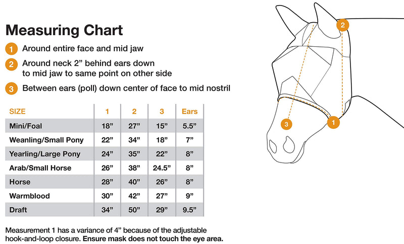 Cashel Crusader Long Nose Fly Mask with Ears Horse - PawsPlanet Australia