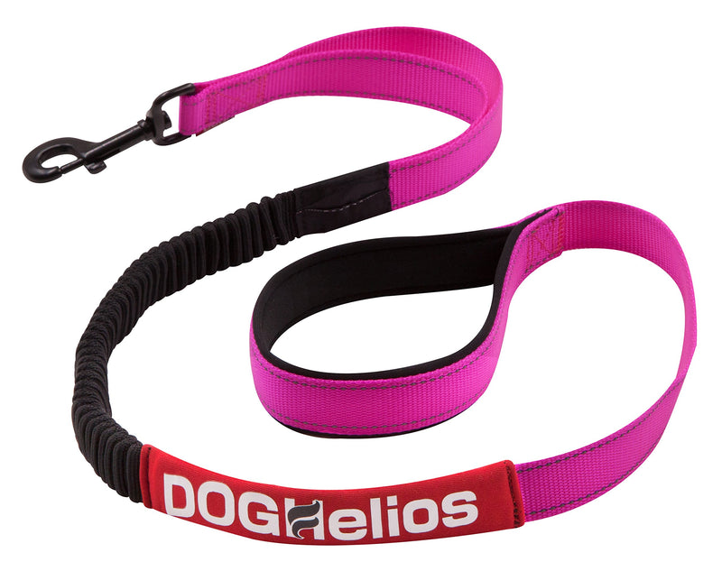 [Australia] - DOGHELIOS 'Neo-Indestructible' Embroidered Thick Durable Pet Dog Leash and Collar, Large, Pink 