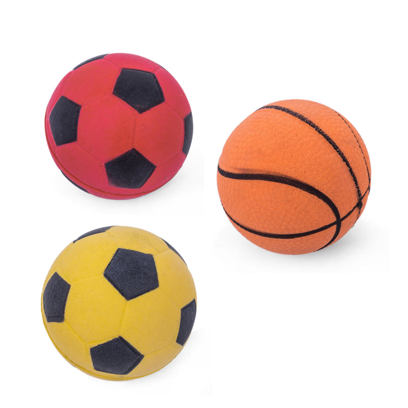 Petface Sponge Balls, 3-Piece - PawsPlanet Australia