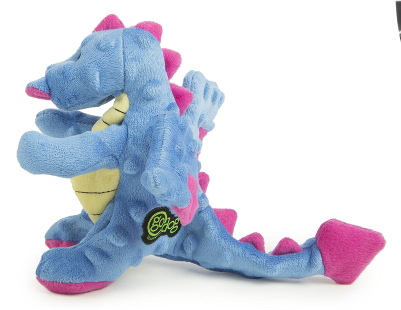 [Australia] - goDog Periwinkle Dragons Dog Toy Small Perwinkle 