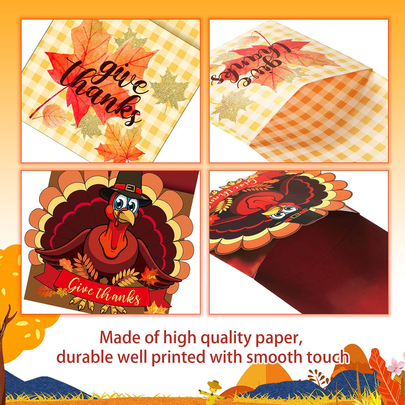 36 Pieces Thanksgiving Utensil Cutlery Holders Cutlery Wraps Bag with Maple Leaf and Turkey Give Thanks Cutlery Pouch Holder Silverware Pouch Bags for Fall Harvest Party Supplies Thanksgiving Decor - PawsPlanet Australia