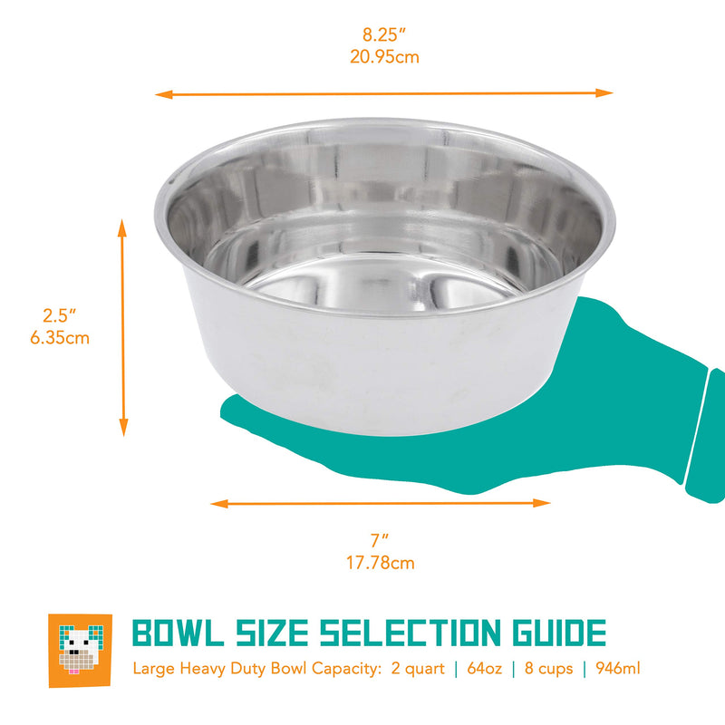 Fuzzy Puppy Pet Products Heavy Duty Dog Bowl 2-Quart - PawsPlanet Australia