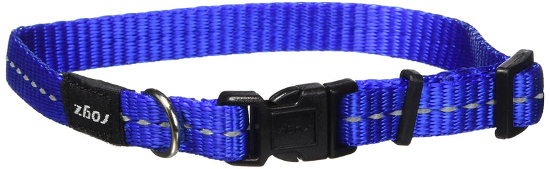 [Australia] - ROGZ Utility Small 3/8-Inch Reflective Nitelife Dog Collar Blue 