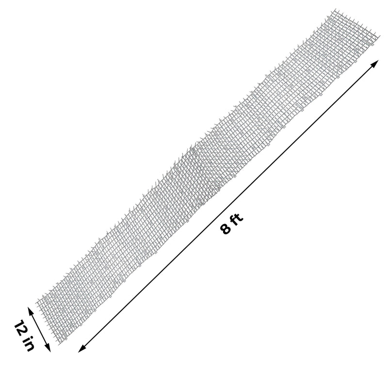 Tapix Cat Scat Mat Clear 8 feet x 12 inch with 6 Staples, Anti-cat Network with Spikes Digging Stopper - Cat Deterrent Mat for Indoor and Outdoor - PawsPlanet Australia