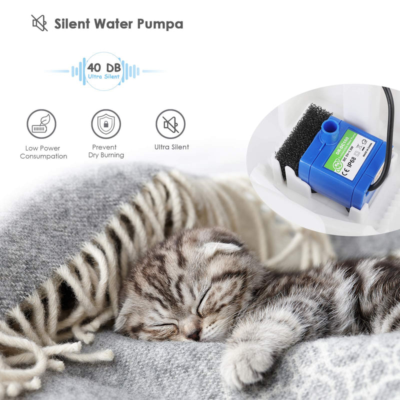 SHYOSUCCE Automatic Easy Clean 3.1L Pet Fountain,Cat/Dog Drinking Fountain,Pet Water Dispenser with Filters-Three Layer Filtration System Water Fountain - PawsPlanet Australia