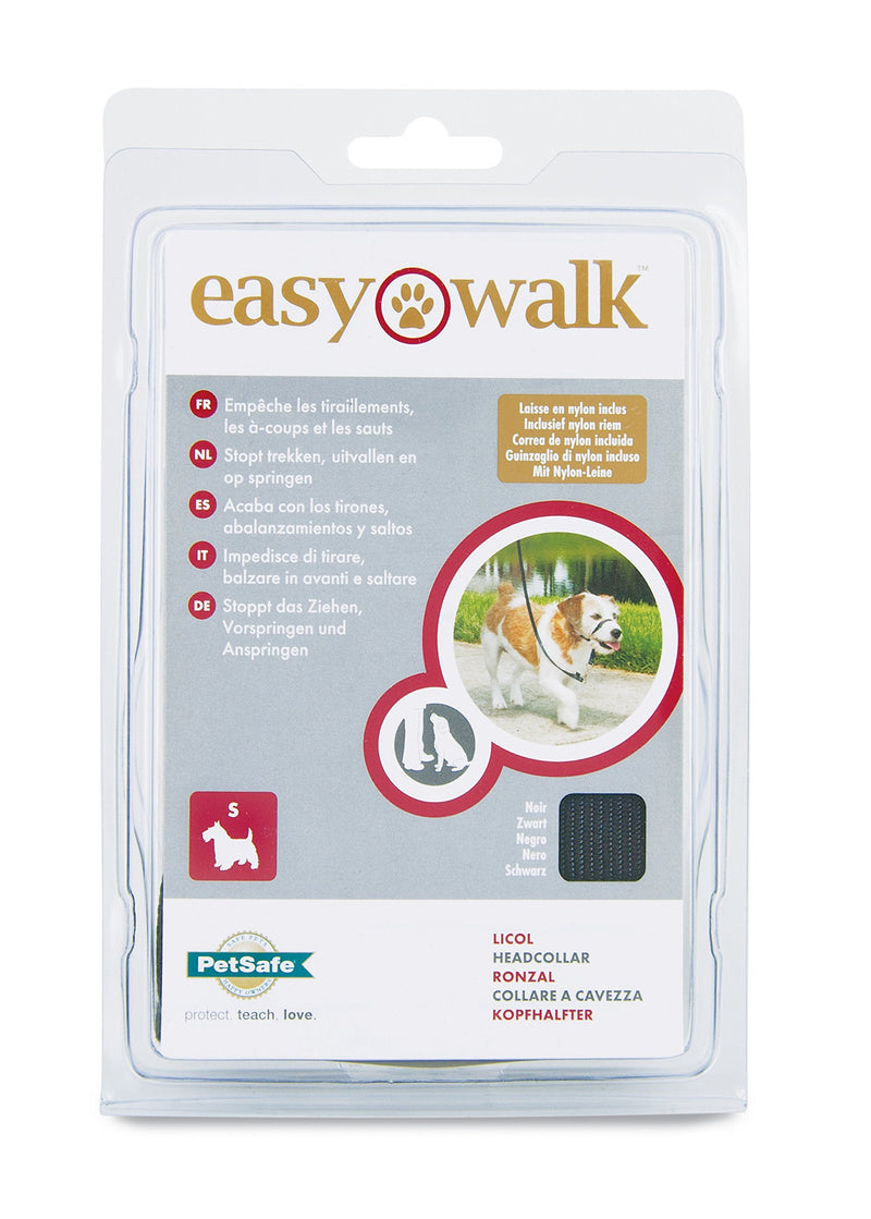 PetSafe Easy Walk head halter, made of durable and soft nylon, easy to put on and take off, size L, black - PawsPlanet Australia