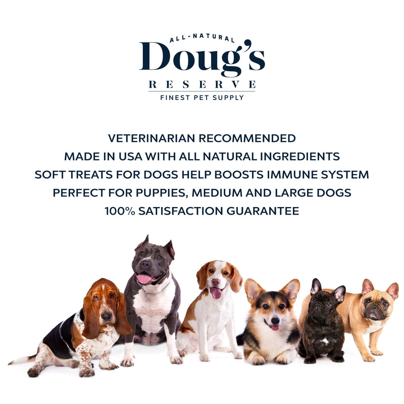 DOUG'S RESERVE Dog Allergy Chews for Itch Relief, Dog Seasonal Allergies, Remedy & Immunity Boost Supplement. All Natural Ingredients, Made in USA, for Small, Medium and Large Breeds - 120 Count - PawsPlanet Australia