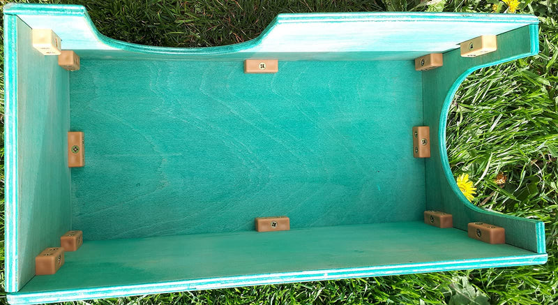 Hop Inn Guinea Pig Hideaway Tunnel (Lt Oak) - 40 cm L x 20 cm W x 18.5 cm H - Handmade in the UK - Arrives Built To Last - Wont tip over - All Weather Natural - PawsPlanet Australia