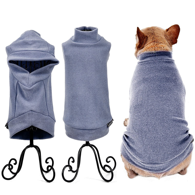 Banooo Pet Clothes Winter Dog Sweater Dog Shirts Sweatshirt Puppy Stretchy Vest Soft Warm Blank Dog Shirts for Small Medium Large Boy Girl Dogs and Cats Blue - PawsPlanet Australia