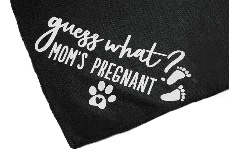 JPB Guess What? My Mom is Pregnant, Pregnancy Announcement Dog Bandana S - PawsPlanet Australia