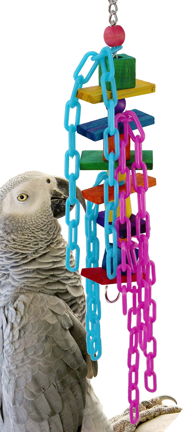 [Australia] - Bonka Bird Toys 1799 Chain Climber Bird Toy Parrot cage Toys Cages Cockatiel Conure Amazon Lorie 