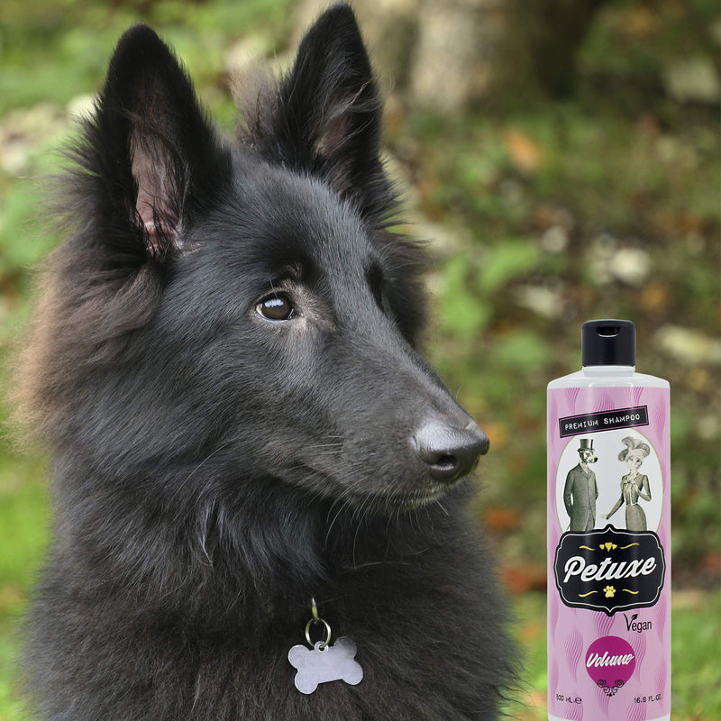 Petuxe Vegan Shampoo Extra Volume for Pets, Dog And Cats Shampoo, Sulfate Free, Salt Free, Silicone Free, Vitamin E and Vegetable Keratin - 500 ml 500ml - PawsPlanet Australia