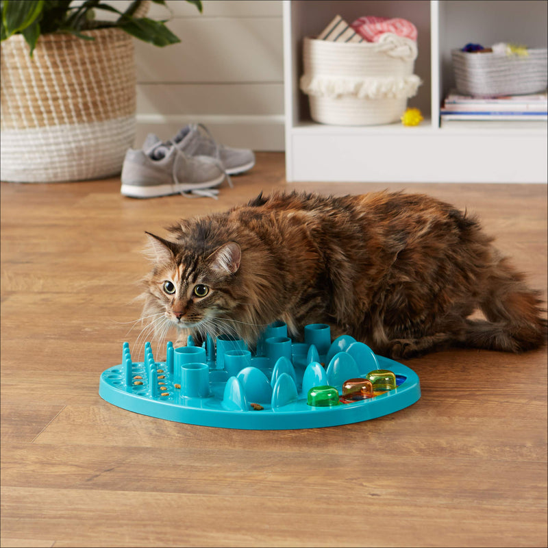 Amazon Basics Pet Activity Center and Feeder, Blue - PawsPlanet Australia