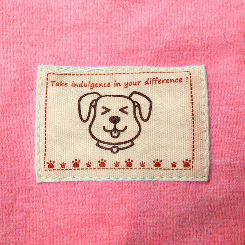 [Australia] - TONY HOBY Dog Pajamas Dog Jumpsuits 4 Legs Dog pjs Cotton Made Pure Color Pet Clothes M(5.5-8.8lbs) Pink 