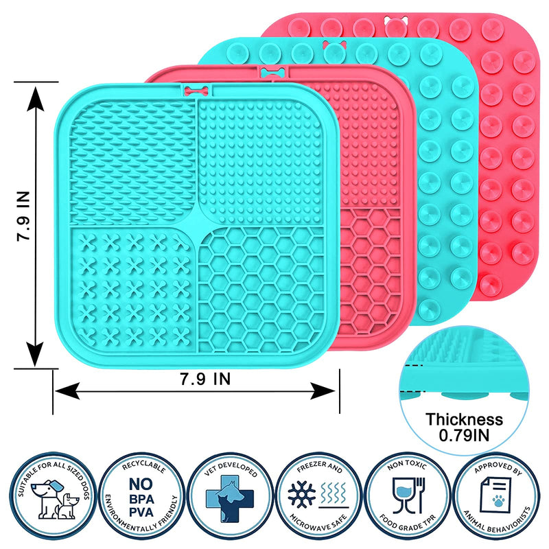 ACODIC Licking Pad for Dogs,Dog Lick Pad,Dog Peanut Butter Lick Pad,Lick Pad for Dogs Anxiety Relief,Pet Slow Feeder Mat with Suction Cups Perfect for Bathing,Grooming,Training - PawsPlanet Australia