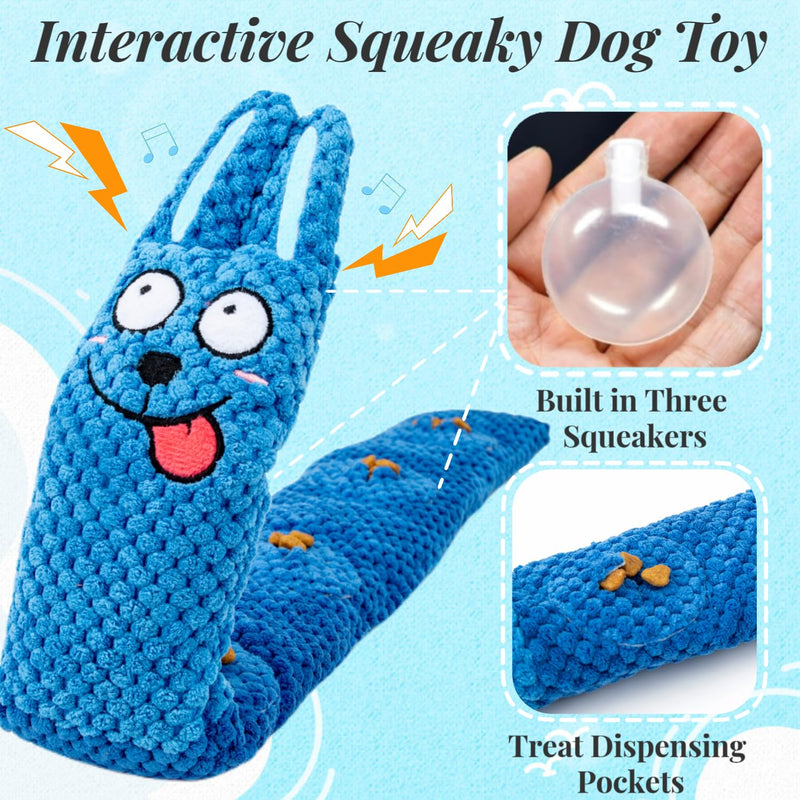 CIIVURR Dog Toy Intelligence with Squeaky, Interactive Dog Toy Indestructible Sniffing Carpet for Dogs Training, Sniffing Toy Dog Toy for Medium and Small Dogs - PawsPlanet Australia