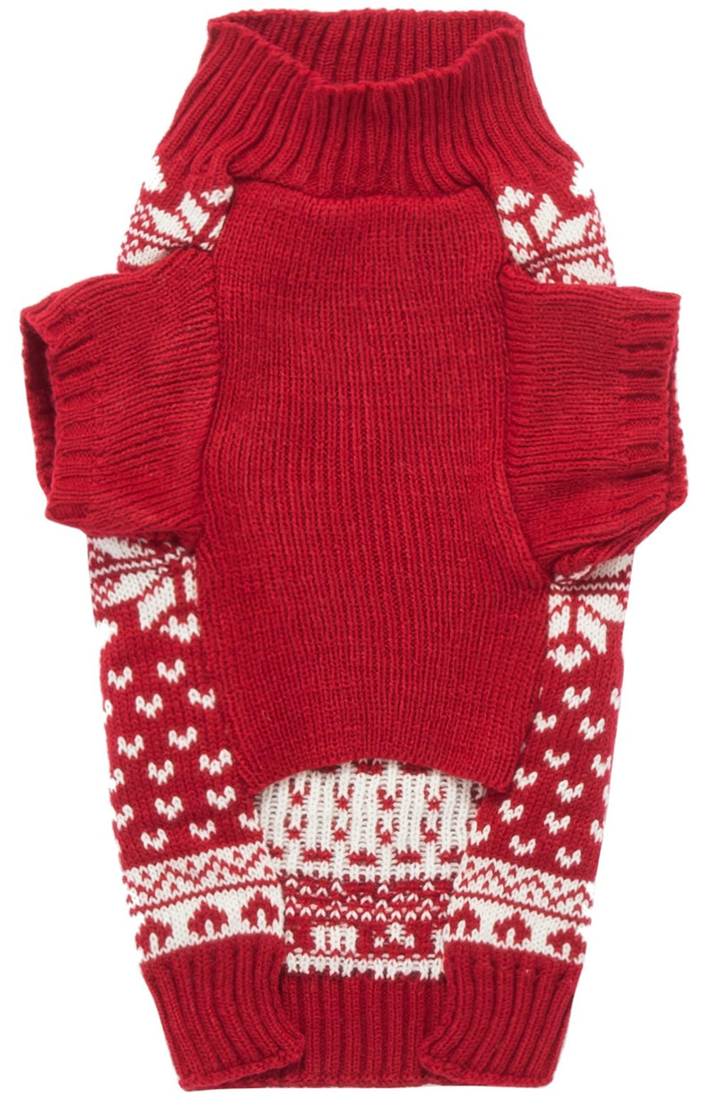 [Australia] - Lanyar Dog Reindeer Holiday Pet Clothes Sweater for Dogs Puppy Kitten Cats, Classic Red Large 