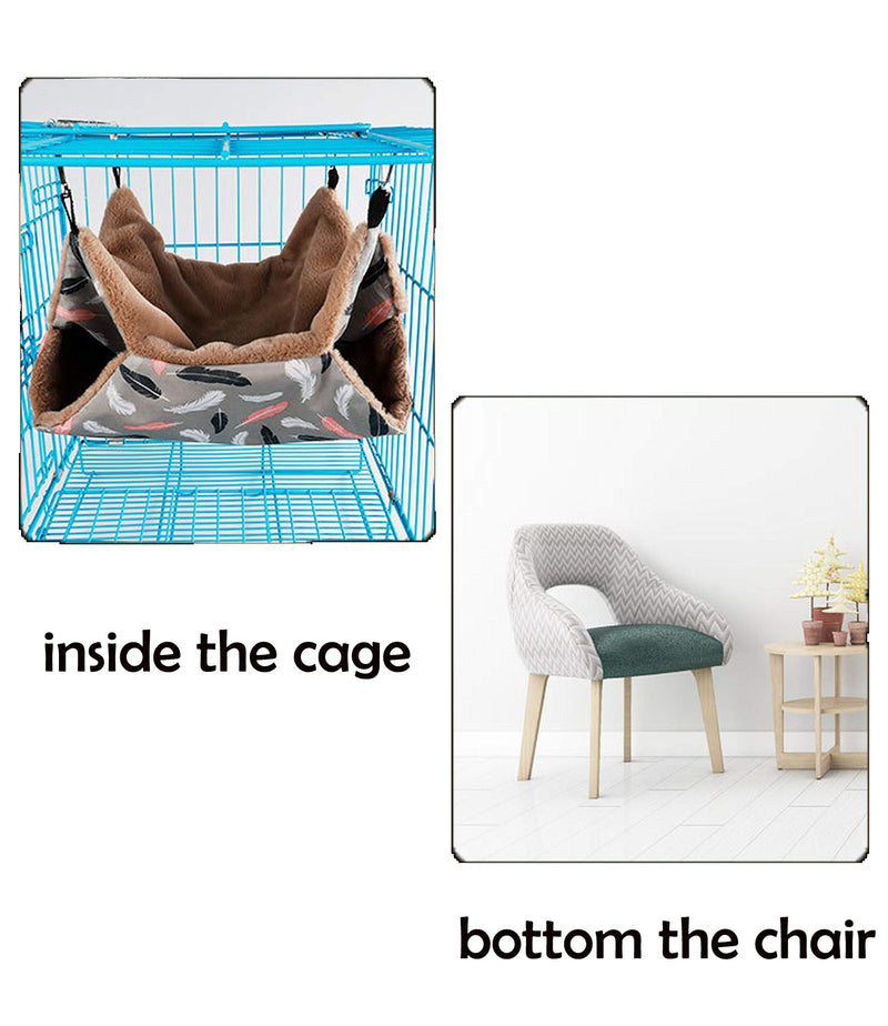 STTQYB Small Pet Cage Hammock, Hanging Bed for Small Animals Pet Cage Hammock Accessories Bedding for Chinchilla Parrot Sugar Glider Ferrets Rat Hamster Rat Playing Sleeping Flamingo - PawsPlanet Australia