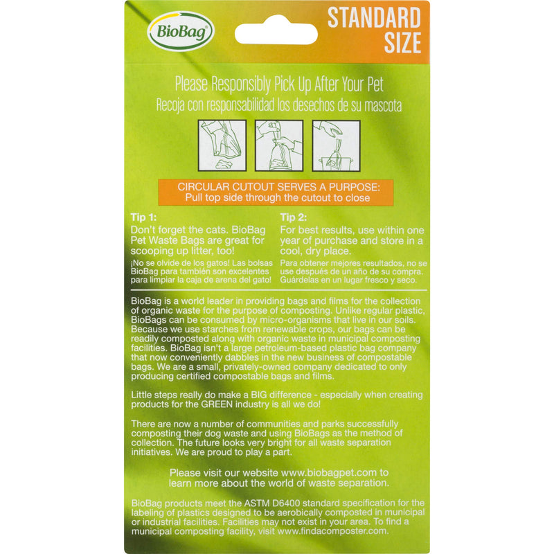 [Australia] - Bio Bag Premium Pet Waste Bags 4 - 50 Count Packs Standard Bags 