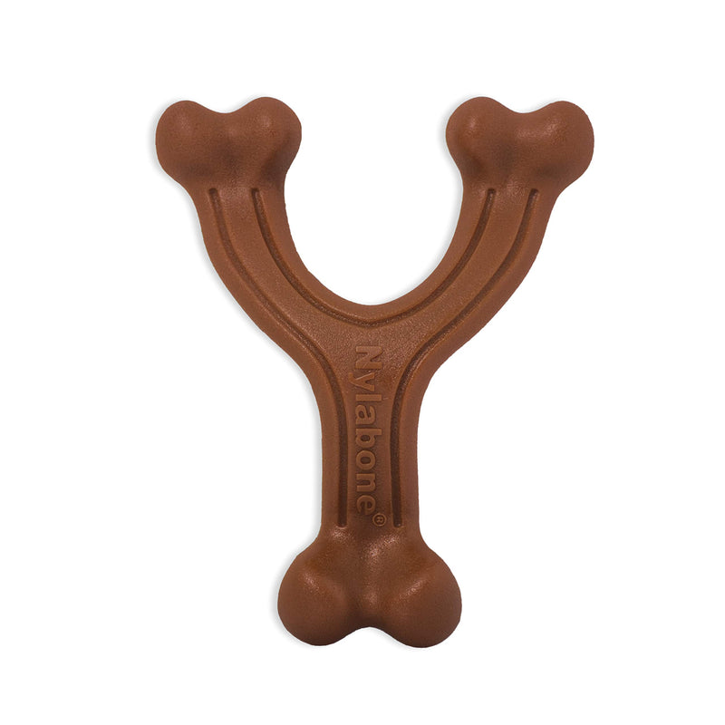 [Australia] - Nylabone Ergonomic Hold & Chew Wishbone Power Chew Durable Dog Toy Large/Giant - Up to 50 lbs. None 