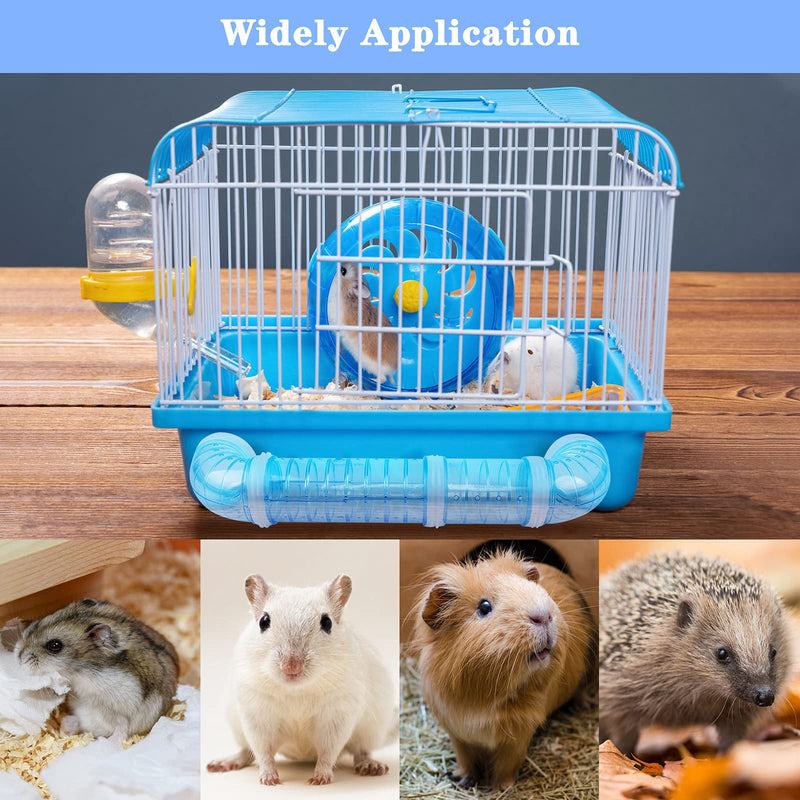 Haisheng 4PCS Hamster Tubes?DIY Hamster Toys Hamster Cage & Accessories Mouse Plastic Tube Toy for DIY Mouse Hamster Fun Small Animals Cage(Blue) - PawsPlanet Australia