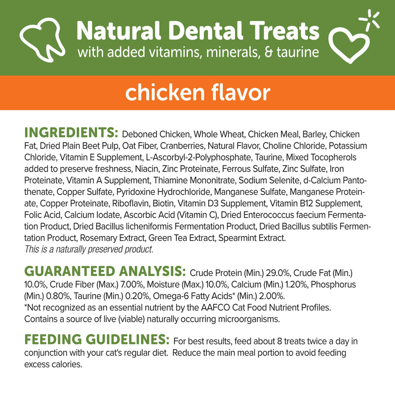 Whimzees Wellness Natural Cat Dental Treats, Chicken Flavor, 2 Ounce 2.00 Ounce (Pack of 1) - PawsPlanet Australia