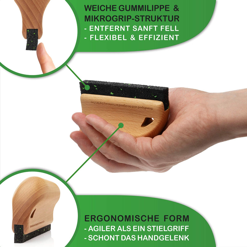 DR Zoo fur scraper Wobbi - the fur change helper for your dog or as a dog brush and comb for dogs - PawsPlanet Australia
