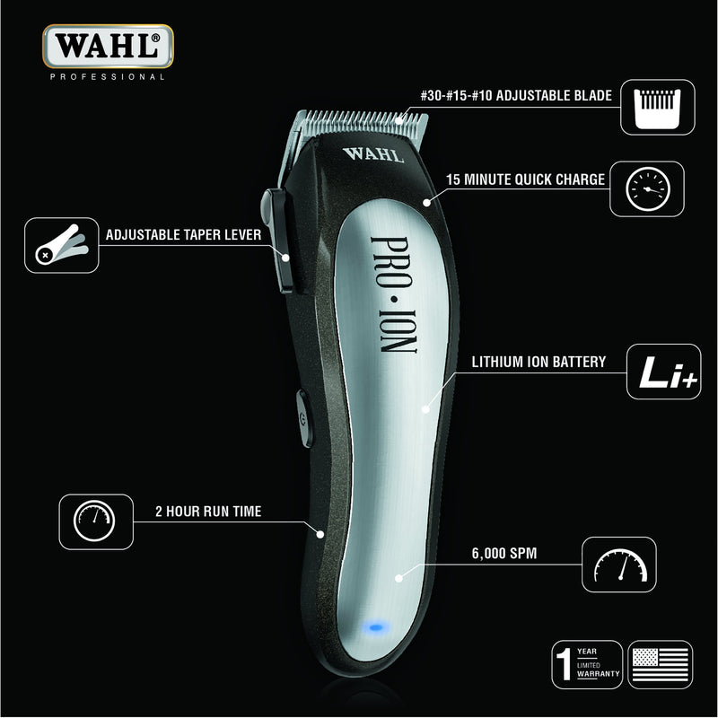 Wahl Professional Animal Pro Ion Equine Cordless Horse Clipper and Grooming Kit (#9705-100) - PawsPlanet Australia