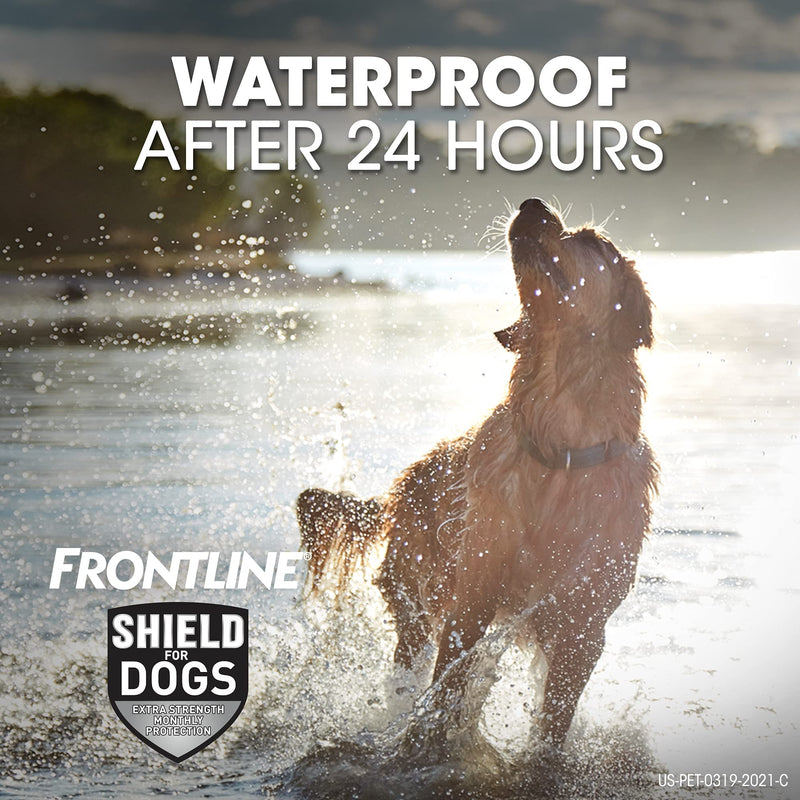 FRONTLINE Shield for Dogs Flea & Tick Treatment, 21-40 lbs 3 Count - PawsPlanet Australia