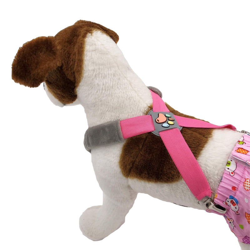 [Australia] - FunnyDogClothes Dog Suspenders for Pet Clothes Apparel Diapers Pants Skirt Belly Bands Small Medium and Large Dogs (XXS: 3lb - 9lb, Black) XXS: 3lb - 9lb 