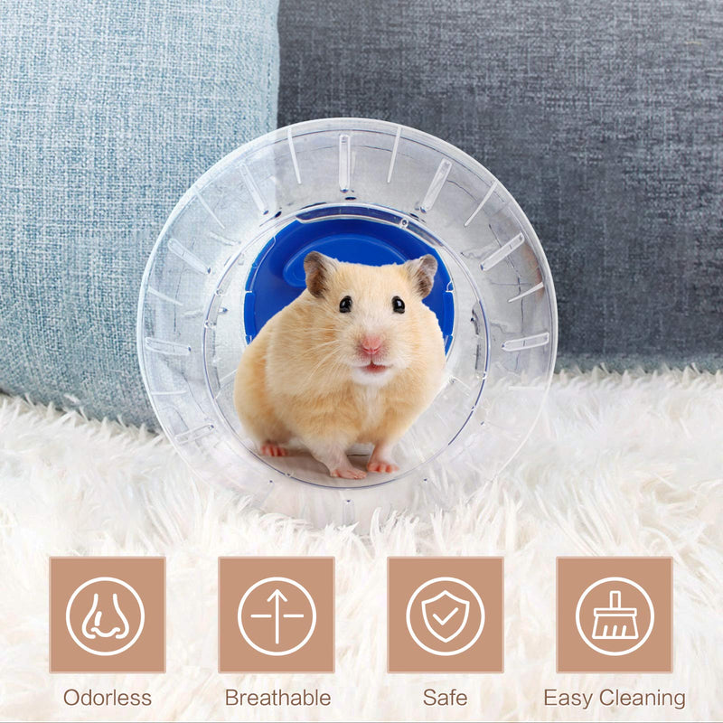 Dwarf Hamster Ball 2 PCS Small Hamster Exercise Balls Running Wheel Cute Jogging Balls Toys Relieve Boredom Interactive Toys For Dwarf Hamster Small Pet(Blue and Orange) - PawsPlanet Australia