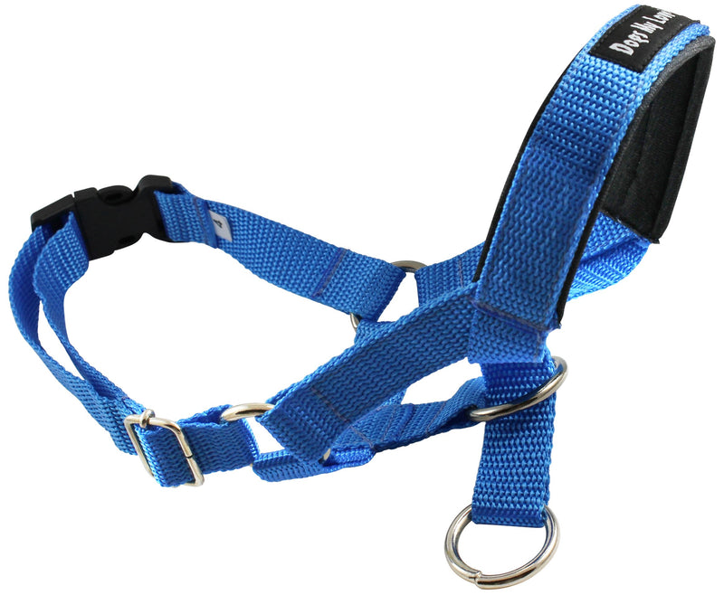 [Australia] - Dog Head Collar Halter Blue 5 Sizes M: 8.25"-10.25" Snout 