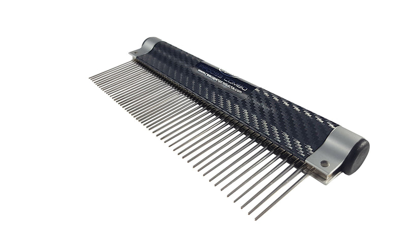 [Australia] - Resco USA-Made Wrap Comb for Pets, Combination, Carbon Fiber 