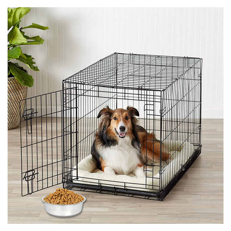 Andiker 7" Stainless Steel Dog Bowl 900 ml/33 oz, Durable Non-slip Pet Feeding Bowl with Silicone Basic, Pets Food Feeder and Water Bowl for Small, Medium and Cats (gray) (S-17.5cm,33 ounce) S-17.5cm,33 ounce - PawsPlanet Australia