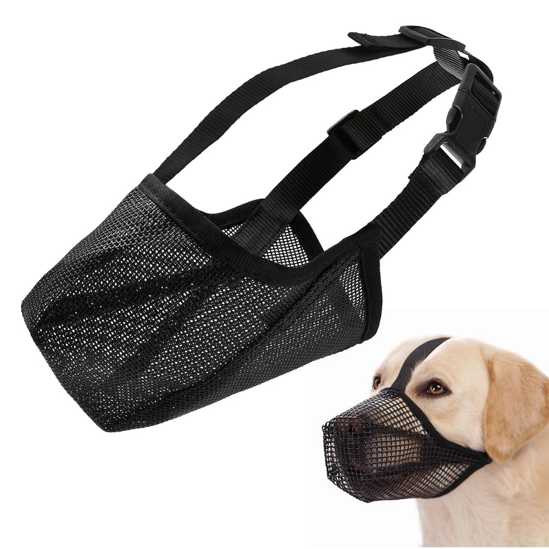 Muzzle for dogs, dog muzzle, muzzles for dogs, mesh dog muzzle, dog muzzle, breathable pet mask, perfect for small, medium dogs, prevents biting, chewing (M) M - PawsPlanet Australia