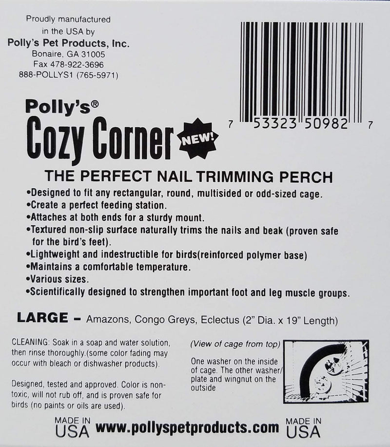 [Australia] - Polly's Cozy Corner Bird Perch, Large 