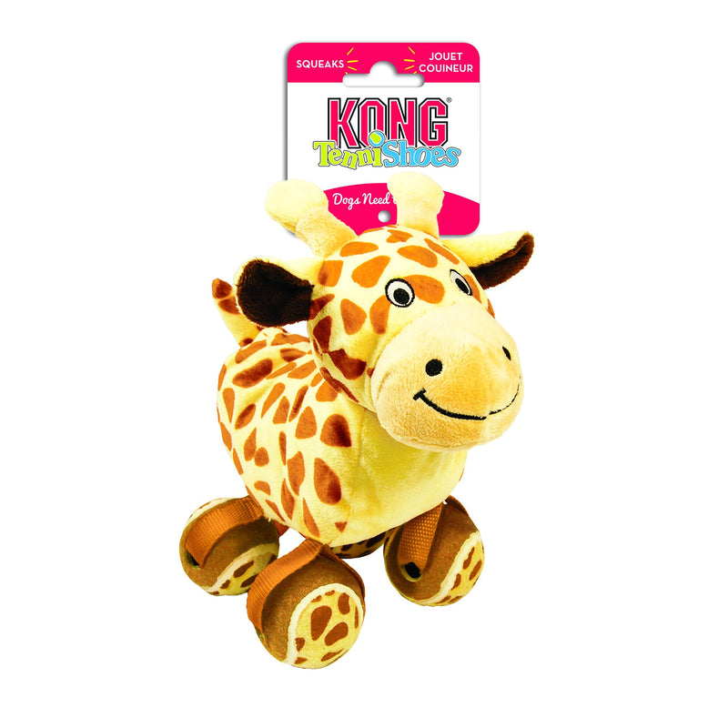 KONG Tennis Shoes Giraffe Dog Toy, Small S - PawsPlanet Australia