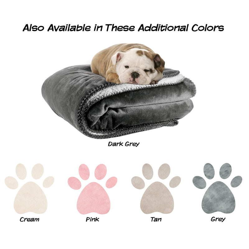 PETMAKER Waterproof Pet Blanket Collection – Reversible Throw Protects Couch, Car, Bed from Spills, Stains, or Fur, Dog and Cat Blankets Dark Gray Large - PawsPlanet Australia