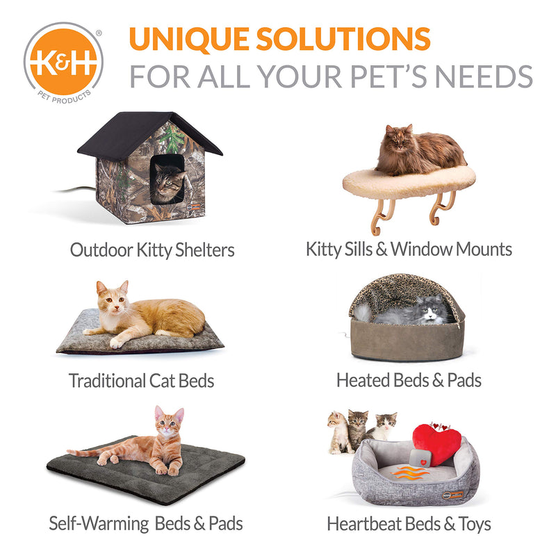 K&H Pet Products Self-Warming Pet Pad Gray/Black Recyclable Box - PawsPlanet Australia