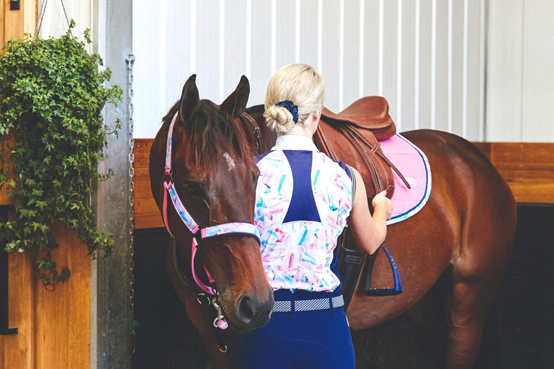 Dublin Katie Printed Sleeveless Competition Shirt Small - PawsPlanet Australia