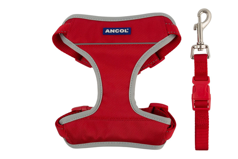 Ancol Travel Dog Harness, X-Large/68-116 cm, Red - PawsPlanet Australia