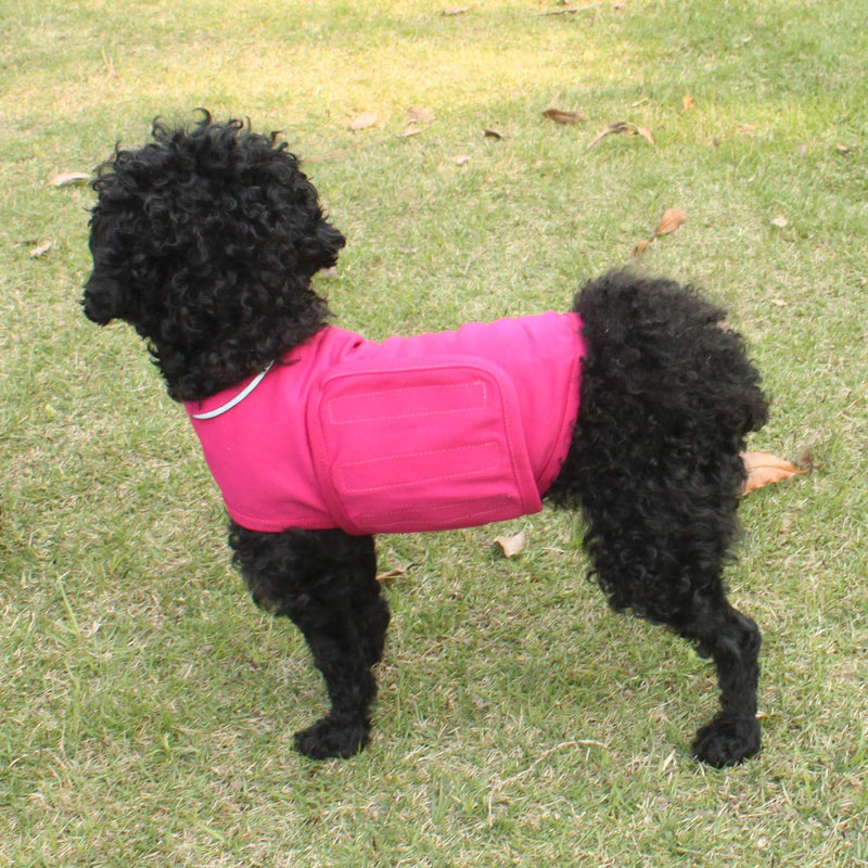 YUKOOL Anxiety Coat for Dogs, Lightweight Wrap Calming Vest, Dog Anxiety Jacket, Used to Instant Therapy for Over Excitement in Lightning and Fireworks to Keep Calming Comfort(XS,Rose Red) XS Rose Red - PawsPlanet Australia