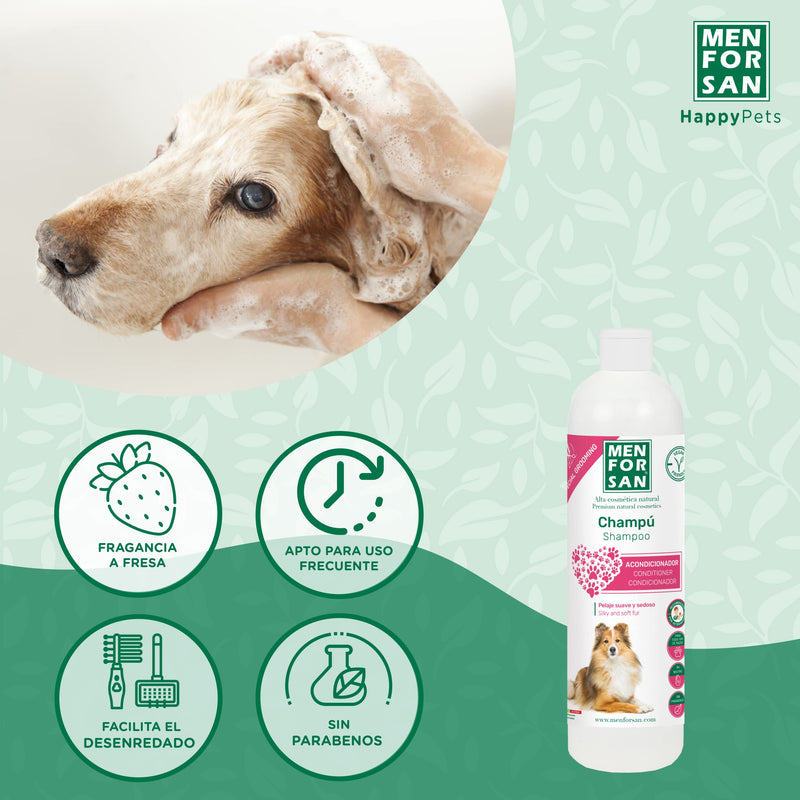 MENFORSAN dog shampoo conditioner 1 liter - pack of 2 - PawsPlanet Australia