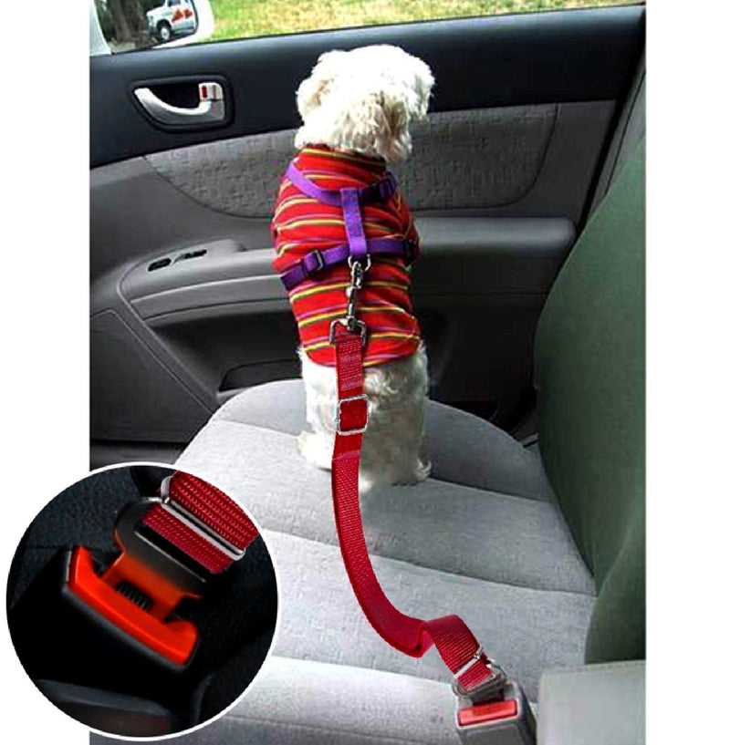 [Australia] - JEWELS FASHION Pet Safety Belt for Cars - Metal Fasteners for Maximum Strength, Suitable for Small Dogs - Keep Pets Safe & Secure While Traveling 