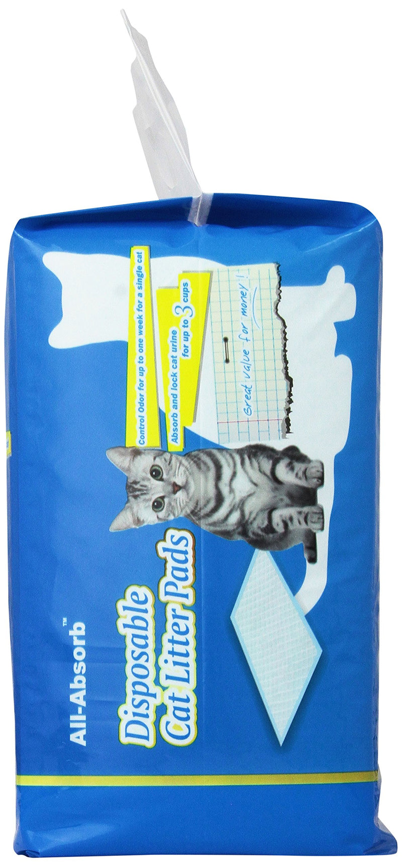 [Australia] - All-Absorb 20 Count Cat Litter Pads, 17.1 by 11.8-Inch White and Blue 