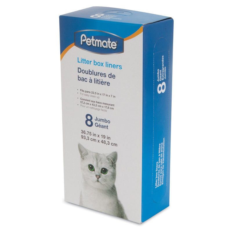 [Australia] - Petmate Jumbo Litter Pan Liners, 8 Pack 