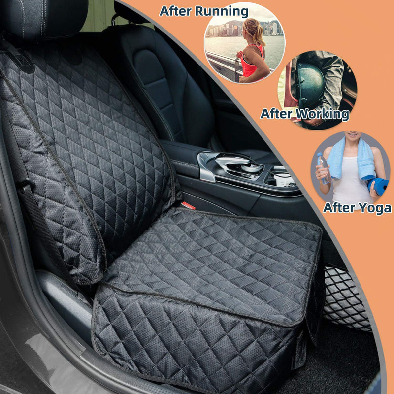 [Australia] - Waterproof Front Seat Car Cover, Full Protection Dog Car Seat Cover with Side Flaps, Nonslip Scratchproof Front Seat Cover Fits for Cars, Trucks, SUVs, Jeep 1 Pack 